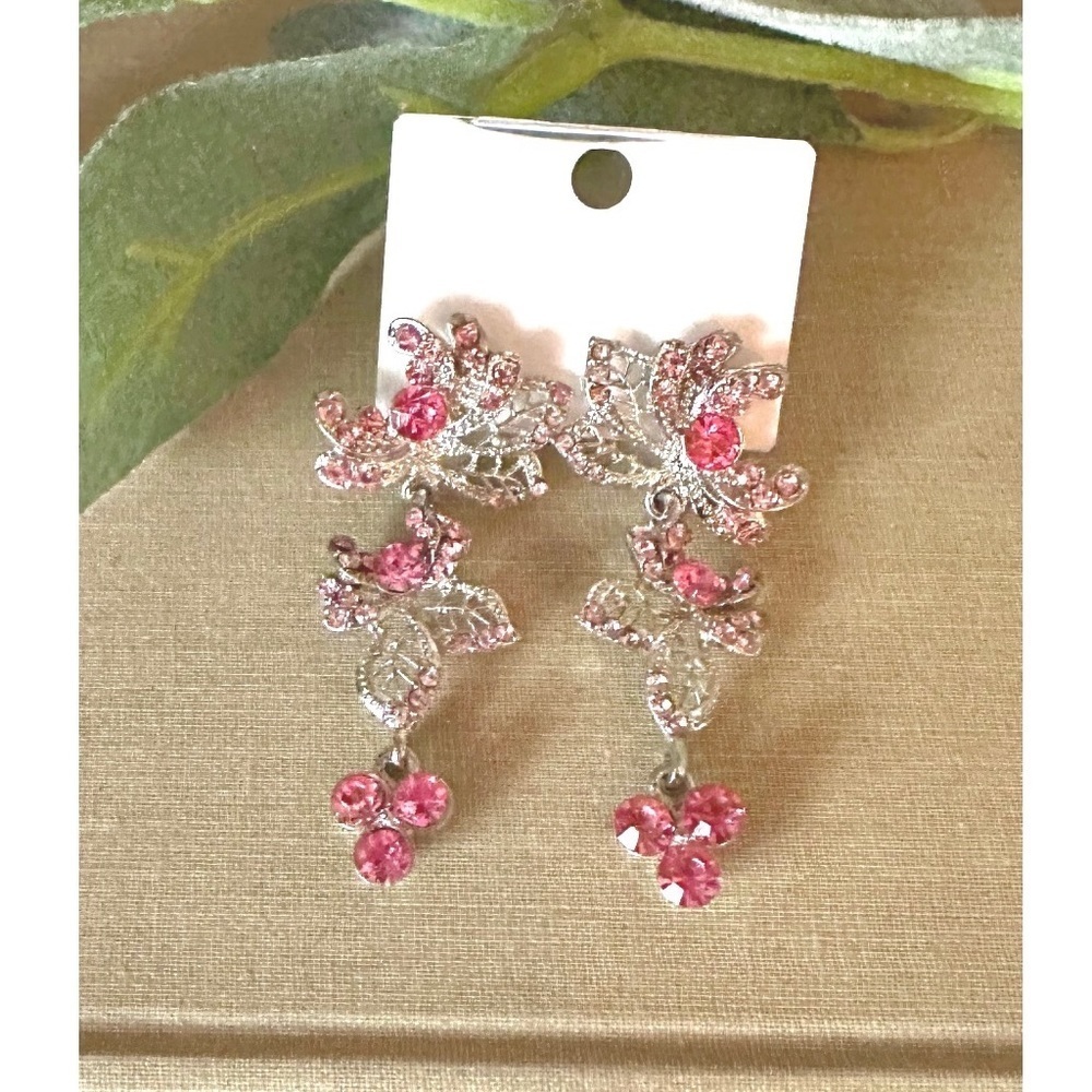 Rhinestone chandelier earrings